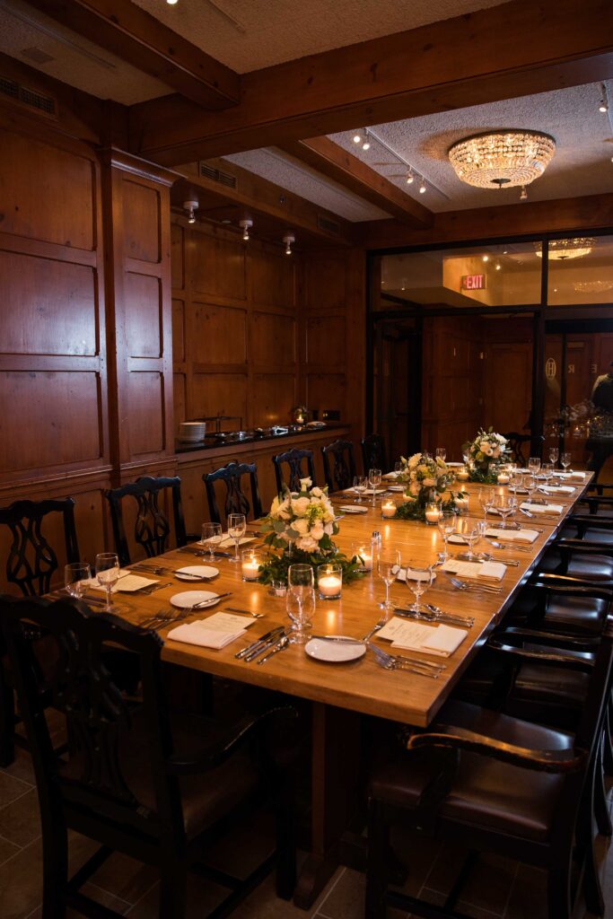 Palmer Room at O.Henry Hotel in Greensboro is a great private dinner location after your elopement