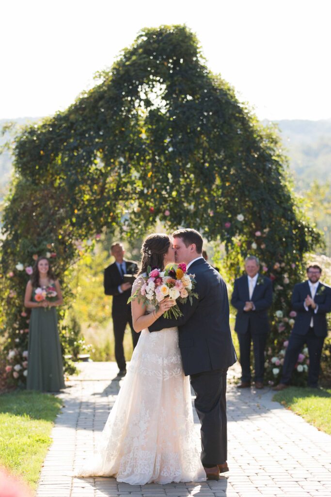 ceremony location for a wedding at donnaha valley farm