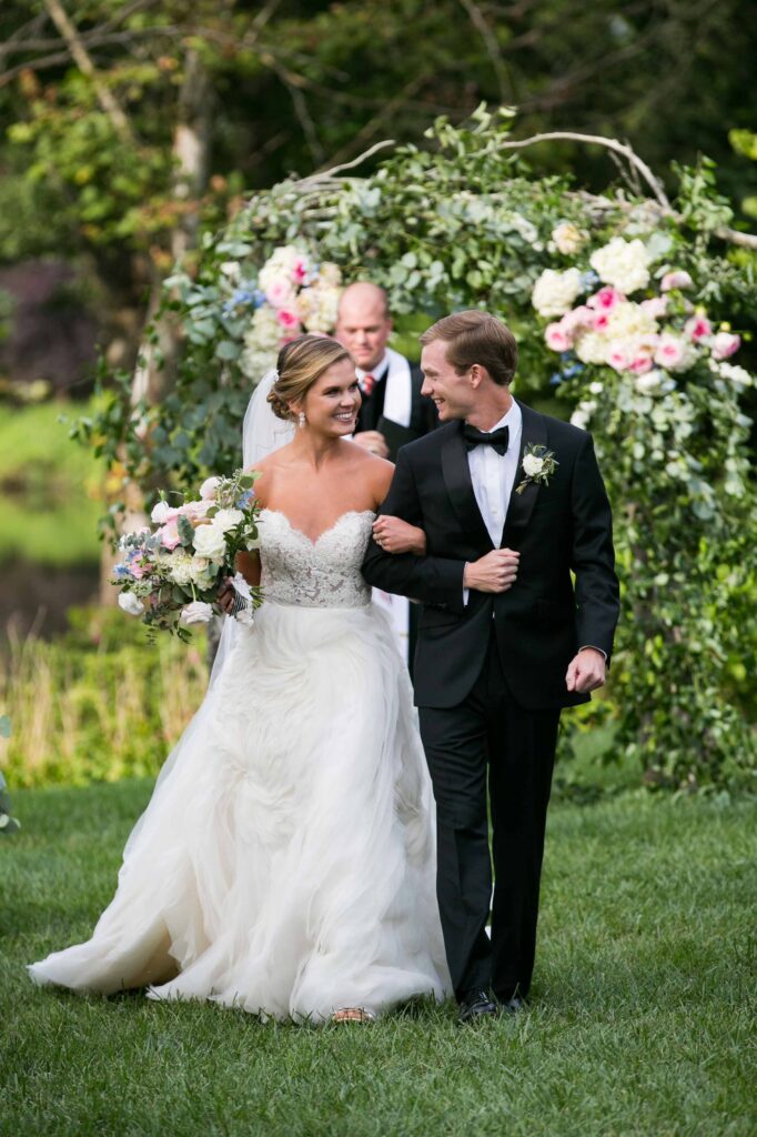 wedding ceremony at the Arbors Events in Cleveland NC