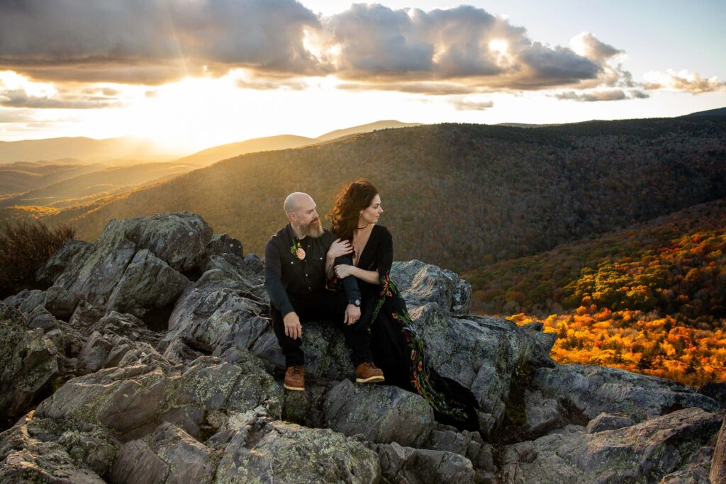 fall elopement at grayson highlands state park in virginia