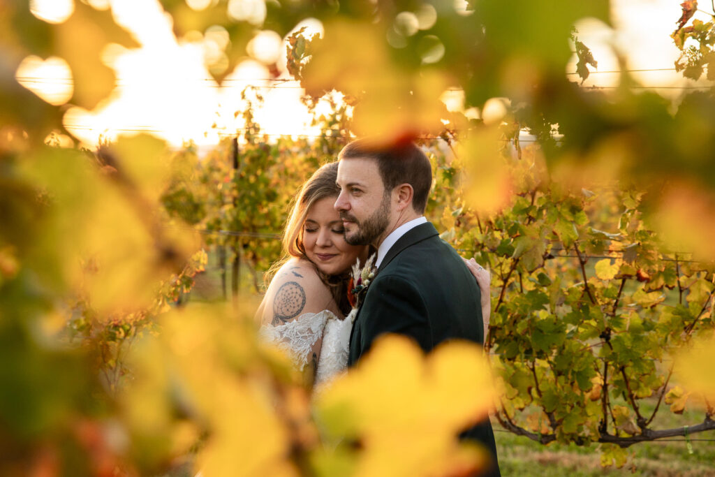 nc vineyard elopement at round peak vineyards in mt. airy