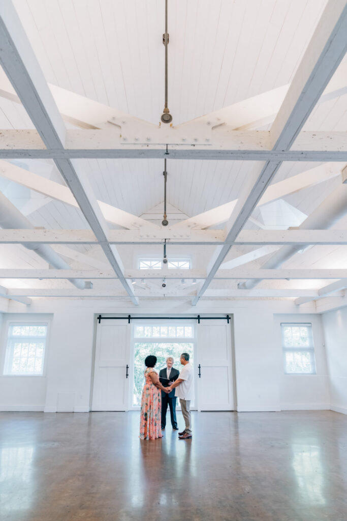 vow renewal ceremony at the barn at reynolda in winston-salem, nc