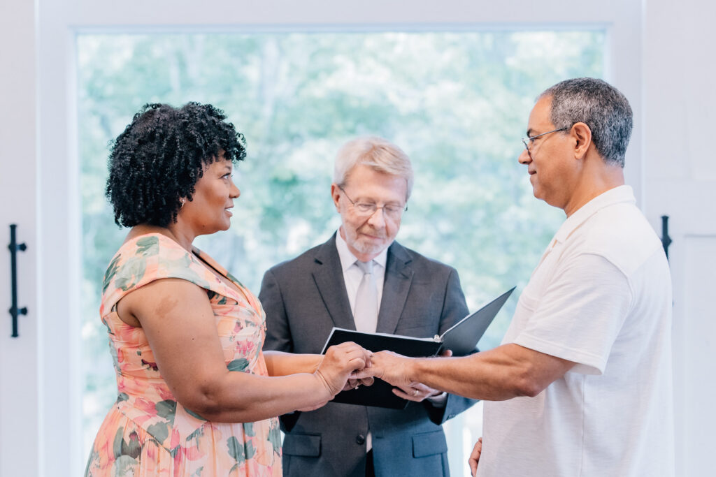 vow renewal ceremony at the barn at reynolda in winston-salem, nc
