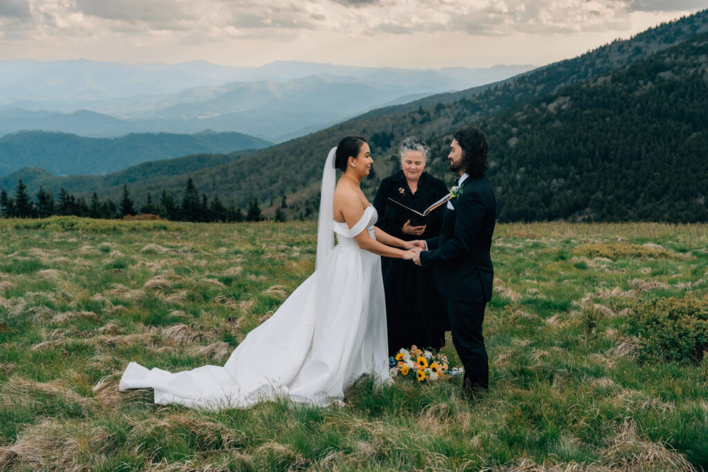 Carver's Gap Roan Mountain elopement at sunset